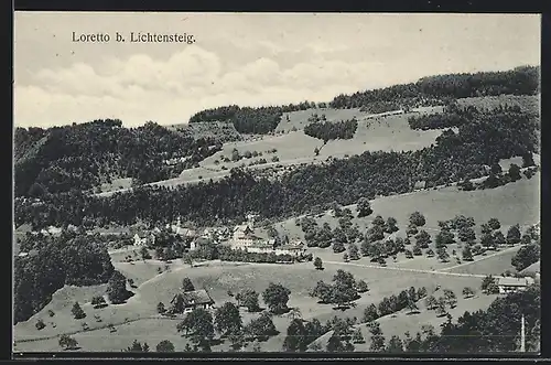 AK Lichtensteig, Blick nach Loretto