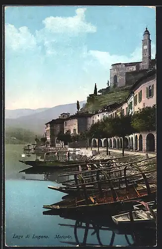 AK Morcote, Lago di Lugano, Hafen