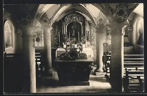 AK Muri, Inneres der Kirche mit Altar