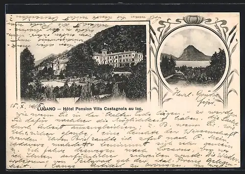 AK Lugano, Hotel Pension Villa Castagnola au lac
