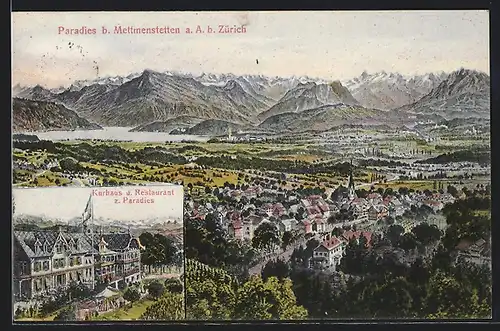 AK Mettmenstetten a. A., Kurhaus u. Restaurant z. Paradies