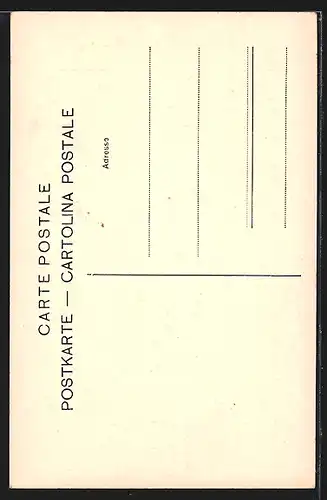 AK Zürich, Strassenpartie an der Predigerkirche