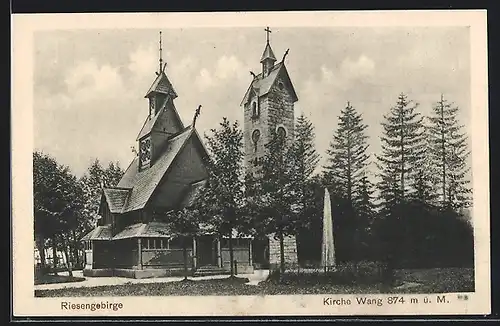 AK Wang /Riesengebirge, Kirche Wang