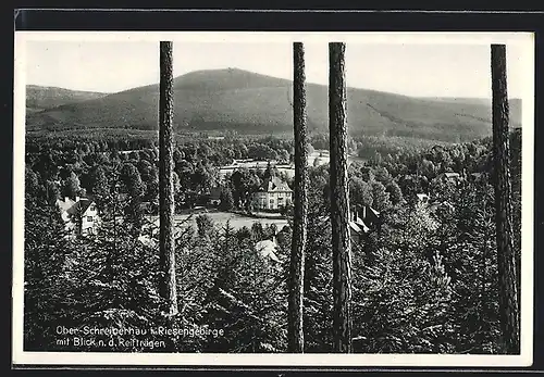 AK Ober-Schreiberhau i. Riesengebirge, Ortspartie mit Blick nach dem Reifträger