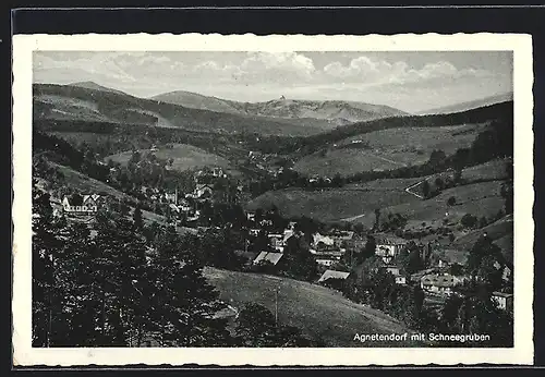 AK Agnetendorf, Gesamtansicht mit Schneegruben