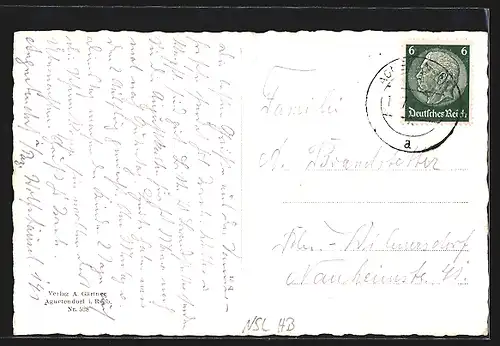 AK Agnetendorf, Gesamtansicht mit Schneegruben