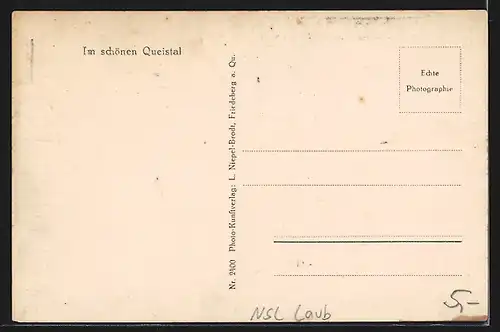 AK Goldentraum, Talsperre mit Sperrmauer