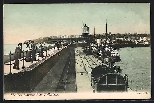 AK Folkestone, The New Harbour Pier
