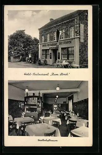 AK Ahrweiler am Bahnhof, Hotel-Restaurant Zum Storch, Bes.: Frau Wwe. Mathias Bernards, Wilhelmstrasse 43