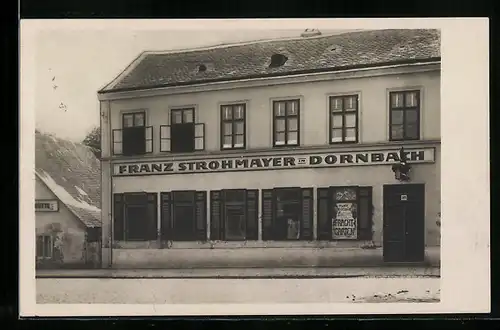 AK Wien, Dornbach, Gasthaus Franz Strohmayer, Strassenbahn 43