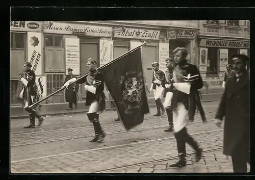 Foto-AK Wien, Grundsteingasse, Stiftungsfest 1931