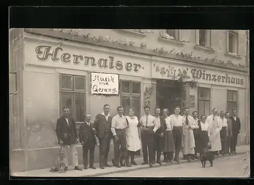Foto-AK Wien, Gasthof Hernalser Winzerhaus, Frauengasse 5