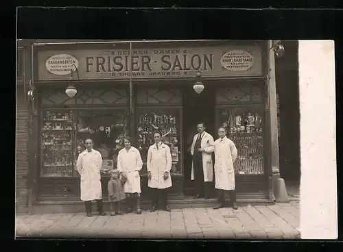 Foto-AK Wien, Frisier-Salon Thomas Jakubec, Märzstrasse 53