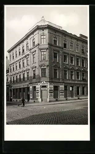 Foto-AK Wien, Anna Schrötter Spirituosenschank, Lacknergasse 33