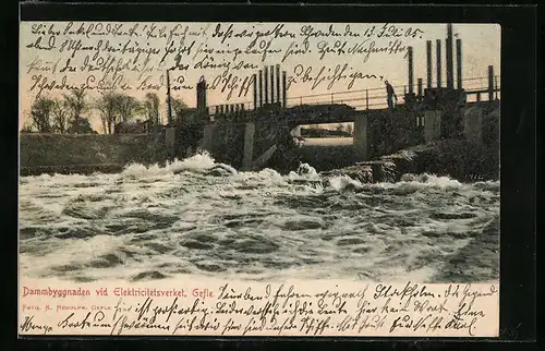 AK Gefle, Dammbyggnaden vid Elektricitetsverket