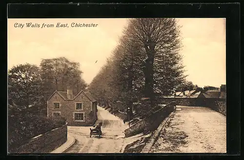 AK Chichester, City Walls from East