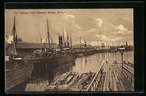 AK Belfast, Harbour form Queen`s Bridge