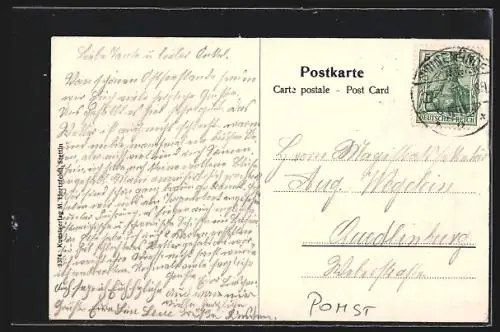 AK Swinemünde, Strandpartie, von der See gesehen