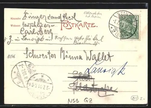 AK Bad Reinerz, Alte Schmelze mit Teich