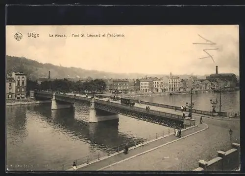 AK Liège, Pont St. Léonard et Panorama
