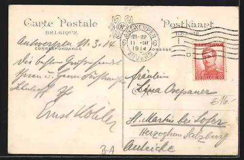 AK Anvers, Escaut et rive gauche