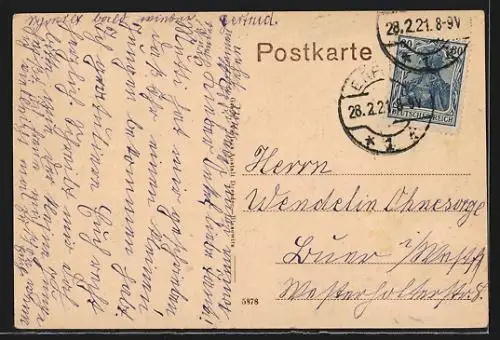 AK Erfurt, Dom mit Marien-Bild und Severi-Kirche