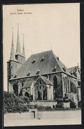 AK Erfurt, Severikirche mit Dom