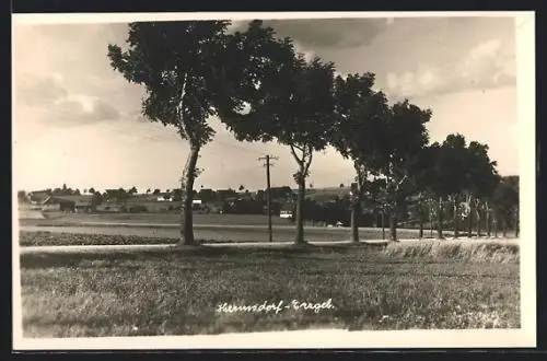 AK Hermsdorf /Erzg., Ortsansicht von der Landstrasse aus
