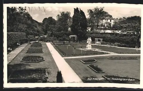 AK Bad Kissingen, Im Rosengarten