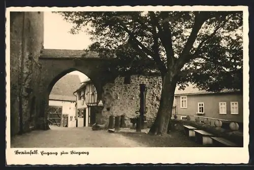 AK Braunfels, Eingang zum Burgweg