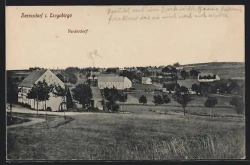 AK Hermsdorf /Erzg., Vorderdorf mit Umgebung