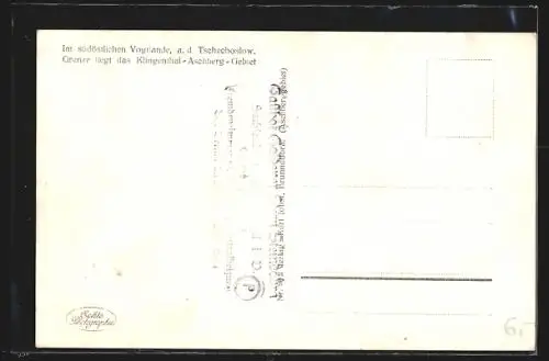 AK Klingenthal, Jugendherberge Braundöbra, Mühlbach-Tal, Georgenthal, auf dem Aschberg