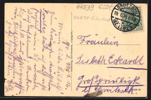 AK Groitzsch /Sa., Idyll an der Schwennigke