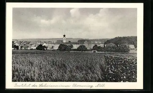 AK Oberroning /Ndb., Ortspanorama von einem Feld aus