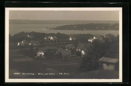 AK Herrsching, Blick auf Villen