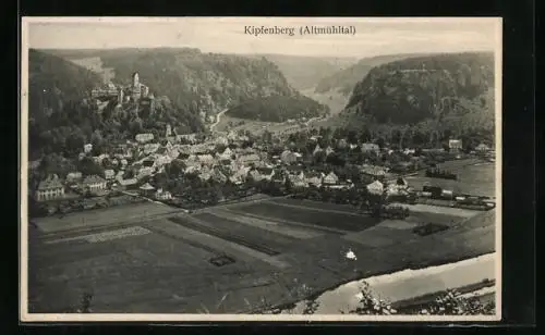 AK Kipfenberg, Ortsansicht aus der Vogelperspektive