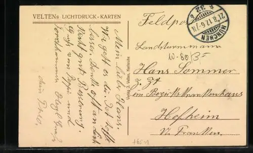 AK München, Parkende Autos auf dem Bahnhofsplatz