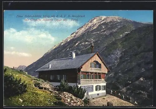 AK Solsteinhaus, Blick zum grossen Solstein