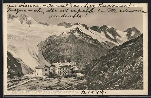 AK Berliner Hütte, Berghütte im Zillertal mit Bergpanorama
