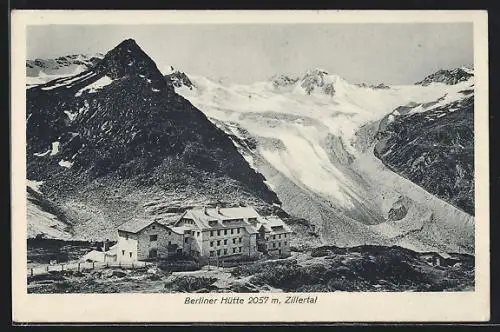 AK Berliner Hütte, Berghütte im Zillertal mit Umgebung