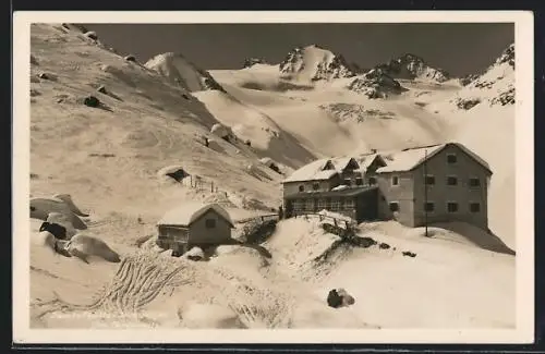 AK Jamtalhütte und Jamspitzen im Winter