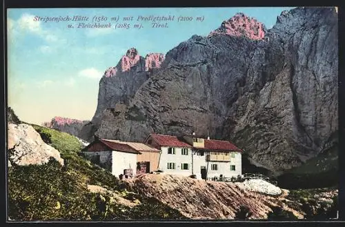 AK Stripsenjoch-Hütte mit Predigtstuhl