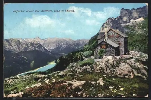 AK Erfurter Hütte mit Achensee