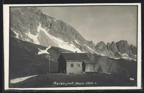 AK Kaiserjoch-Haus, Gebirgsidyll in Tirol