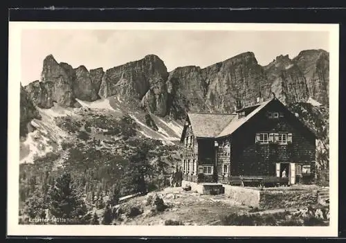 AK Erfurter Hütte, Panorama mit Felsen