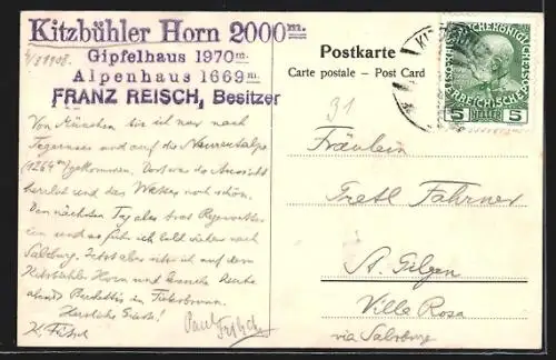 AK Kitzbüheler Horn, Panorama mit Grossglockner