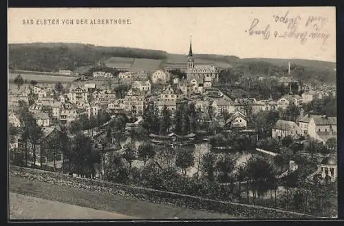 AK Bad Elster, Gesamtansicht von der Alberthöhe aus
