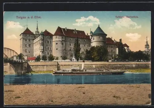 AK Torgau / Elbe, Schloss Hartenfels