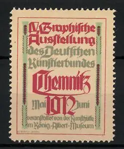 Reklamemarke Chemnitz, IV. Graphische Ausstellung des Deutschen Künstlerbundes 1912