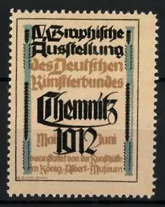 Reklamemarke Chemnitz, IV. Graphische Ausstellung des Deutschen Künstlerbundes 1912